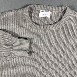 Old Navy Knitted Cotton Sweatshirt Womens Large Gray